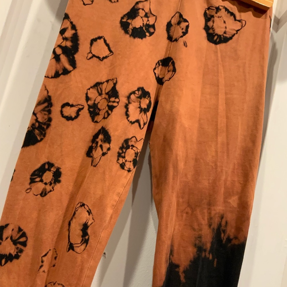 Reverse Bleach hand dyed leggings